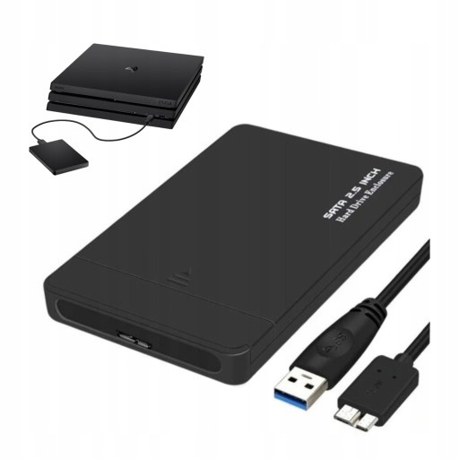 Pendrive WTK EXTERNÝ PRENOSNÝ DISK 500GB USB 6GB/s SATA PS4 500 USB 2.0, USB 3.0 čierny + 3 ďalšie produkty